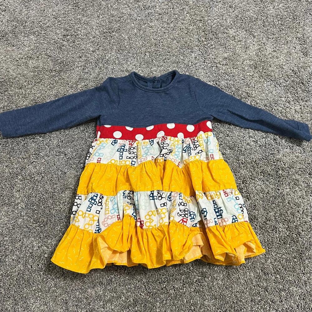 Ricrac & Ruffles Baby Girl School Dress size 24 months